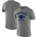 Men's Nike Heathered Gray West Virginia Mountaineers Retro Football Lockup Legend Performance T-Shirt