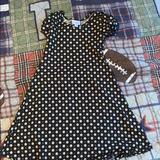 Lularoe Dresses | Lularoe Girls Size 8 Dress | Color: Black/White | Size: 8g