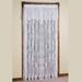 Carly Lace Curtain Panel with Valance, 56 x 84, Ecru