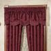 Camelot Scalloped Valance Burgundy 72 x 20, 72 x 20, Burgundy