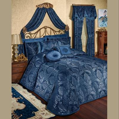 Camelot Grande Bedspread Navy, Queen, Navy