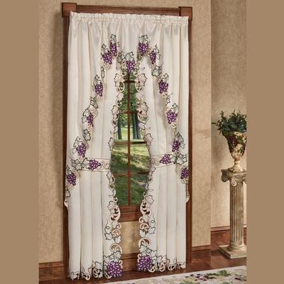 Cabernet Tailored Curtain Pair Light Cream, 84 x 6...