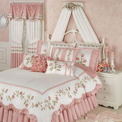 Blush Rose Comforter Set, Full / Double, Blush