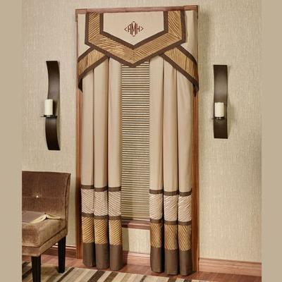 Delta Grommet Curtain Pair Bronze, 96 x 84, Bronze