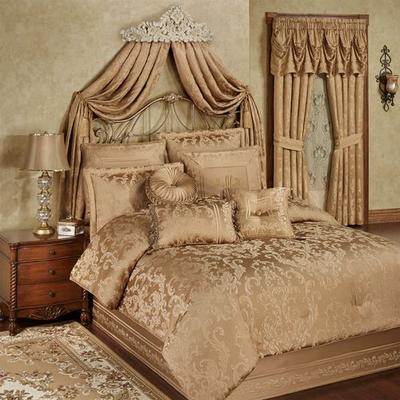 Monaco Comforter Set Gold, Queen, Gold