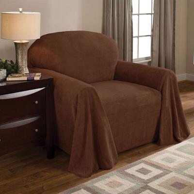 Fleece Furniture Cover Chair, Chair, Cocoa