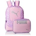 PUMA Girls' Lunch Box Backpack Combo Kid's, Purple/Pink, One Size