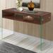 Orren Ellis Las Ventanas 47.25" Console Table Wood/Glass in Brown | 29.5 H x 47.25 W x 15.75 D in | Wayfair 50B71CA8787543CF85CBCD90A342864A