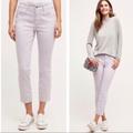 Anthropologie Jeans | Anthropologie Lilac Stet Mid Rise Cropped Jeans | Color: Purple | Size: 25