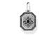 Thomas Sabo Unisex Anhänger Kreuz Schwarz Achteck geschwärzt 925 Sterling Silber PE863-641-11