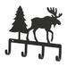 Loon Peak® Ellen Moose & Pine Wall Key Organizer Metal in Black | 6.5 H x 7.75 W x 1 D in | Wayfair 3DD57E1A0C6A4F2EB3602CAEB58C73D0