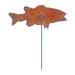 Loon Peak® Nellie Fish Rusted Garden Stake Metal | 35 H x 8 W x 0.18 D in | Wayfair E40ABF932A1E4D959FC80C3695F55A63