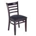 Winston Porter Litton Upholstered Dining Chair Faux Leather in Brown | 34 H x 16.5 W x 20 D in | Wayfair 005S-DM
