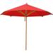 Charlton Home® Pursley 8.5' Market Umbrella Wood in Red | 104 H in | Wayfair 3BB4B52A6C304106BD37B180DC8F6672