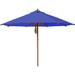 Charlton Home® Pursel 9'10" Market Umbrella Wood in Blue/Navy | 106 H in | Wayfair DE1CC953C6C0457D84AE033068B538C4