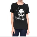 Disney Tops | Disney Mickey Mouse Skeleton Black T-Shirt Sz L | Color: Black/White | Size: L