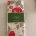Kate Spade Dining | Kate Spade Nyc Set Of 4 Cloth Napkins Garden Rose | Color: Gray/Red | Size: 20 X 20