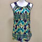 Anthropologie Tops | Anthropologie Deletta Floral Ribbon Tank | Color: Blue/Purple | Size: Xs