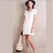 Anthropologie Dresses | Anthropologie Dolan Left Coast V-Neck Dress Euc M | Color: Cream/White | Size: M