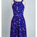 Anthropologie Dresses | Anthro Coconino By Eva Franco Cobalt Floral Dress | Color: Black/Blue | Size: M