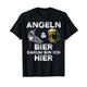 Lustiges Angler T-Shirt - angeln und Bier für Fischer