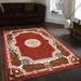 Brown 62 x 0.5 in Area Rug - World Menagerie Beckwourth Rust Area Rug Polypropylene | 62 W x 0.5 D in | Wayfair 546123-rust-5x7