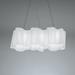 Artemide Logico Mini Triple Linear Suspension Extended Length Glass in White | Standard | Wayfair USC-0697048A