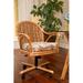 Bay Isle Home™ Huffman Arm Chair Upholstered/Wicker/Rattan/Fabric | 36 H x 24.5 W x 24.5 D in | Wayfair FB587CA90E114E06B9059E3FD859CE27