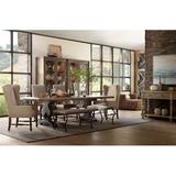 Hooker Furniture Hill Country Comfort Dining Chair Wood/Upholstered/Fabric/Genuine Leather in Brown | 43.75 H x 22.5 W x 25.5 D in | Wayfair