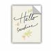 East Urban Home Hello Sunshine Removable Wall Decal Vinyl in Black/White | 24 H x 18 W in | Wayfair 2sch170a1824p