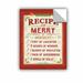 Ebern Designs Studio Pela Holiday Recipe IV Wall Decal Canvas/Fabric in Green/Red | 24 H x 18 W in | Wayfair 546808CAFB544B5CB61C04D60DB5B5DA