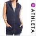 Athleta Jackets & Coats | Athleta Blue Lotus Vest Sweatshirt | Color: Blue | Size: S