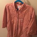 Columbia Shirts | Columbia Orange And Grey Plaid Shirt Xxl 2xl | Color: Orange | Size: Xxl