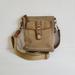 Coach Bags | Coach Tan Suede Crossbody Side Bag | Color: Gold/Tan | Size: Os