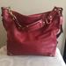 Coach Bags | Coach Leather Large Carly Shoulder Bag | Color: Red | Size: Os