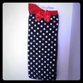 Disney Accessories | Disney Parks Minnie Mouse Polka Dot Long Socks | Color: Black/Red | Size: Os