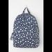 Urban Outfitters Bags | Basic Canvas School Backpack Blue White Polka Dot | Color: Blue/White | Size: Os