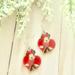 Disney Jewelry | Minnie Mouse Earrings | Color: Red/Silver | Size: Os