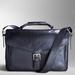 Coach Bags | Coach Logan Leather Flap Briefcase Messenger Bag | Color: Black | Size: Os