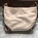 Coach Bags | Cream Leather Shoulder Bag | Color: Brown/Cream | Size: Os