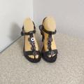 Coach Shoes | Coach Black Signature Strappy Sandals | Color: Black/Gray | Size: 10