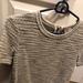 Anthropologie Tops | Anthropologie Short Sleeve Gold And Black Sparkle | Color: Black/Cream | Size: Xs