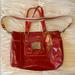 Coach Bags | Coach Poppy Red Patent Leather Tote Bag | Color: Red | Size: Os