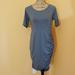 Athleta Dresses | Athleta Olive Gray Dress Bunched Side C125:7:619 | Color: Gray/Green | Size: M