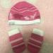 Columbia Accessories | Columbia Infant Hat And Mittens | Color: Pink/White | Size: Infant One Size