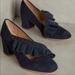 Anthropologie Shoes | Anthropologie Kmb Ruffle Shoe 8 | Color: Blue | Size: 8