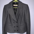 Burberry Jackets & Coats | Burberry Blazer/ Short Peacoat | Color: Black/Gray | Size: 10