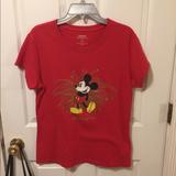 Disney Tops | Disney Tee | Color: Red | Size: Xl