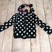 Disney Shirts & Tops | Disney Fluffy Fleece Hooded Minnie Sweatshirt | Color: Black/Pink | Size: 4tg