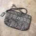 Coach Bags | Coach Snake Skin Wristlet Bag Purse Clutch | Color: Black/Gray | Size: Os